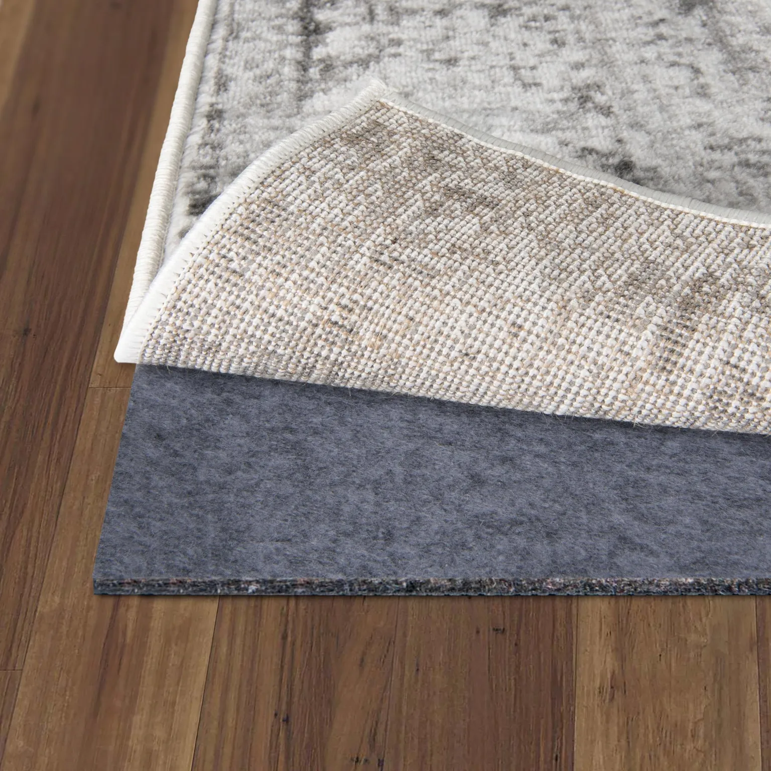 10' x 10' Luxe Square Area Rug Pad Floor Protection Pad for Under Rugs & Carpet - SQUARE SHAPE Sound Dampening Underlayment Cushion