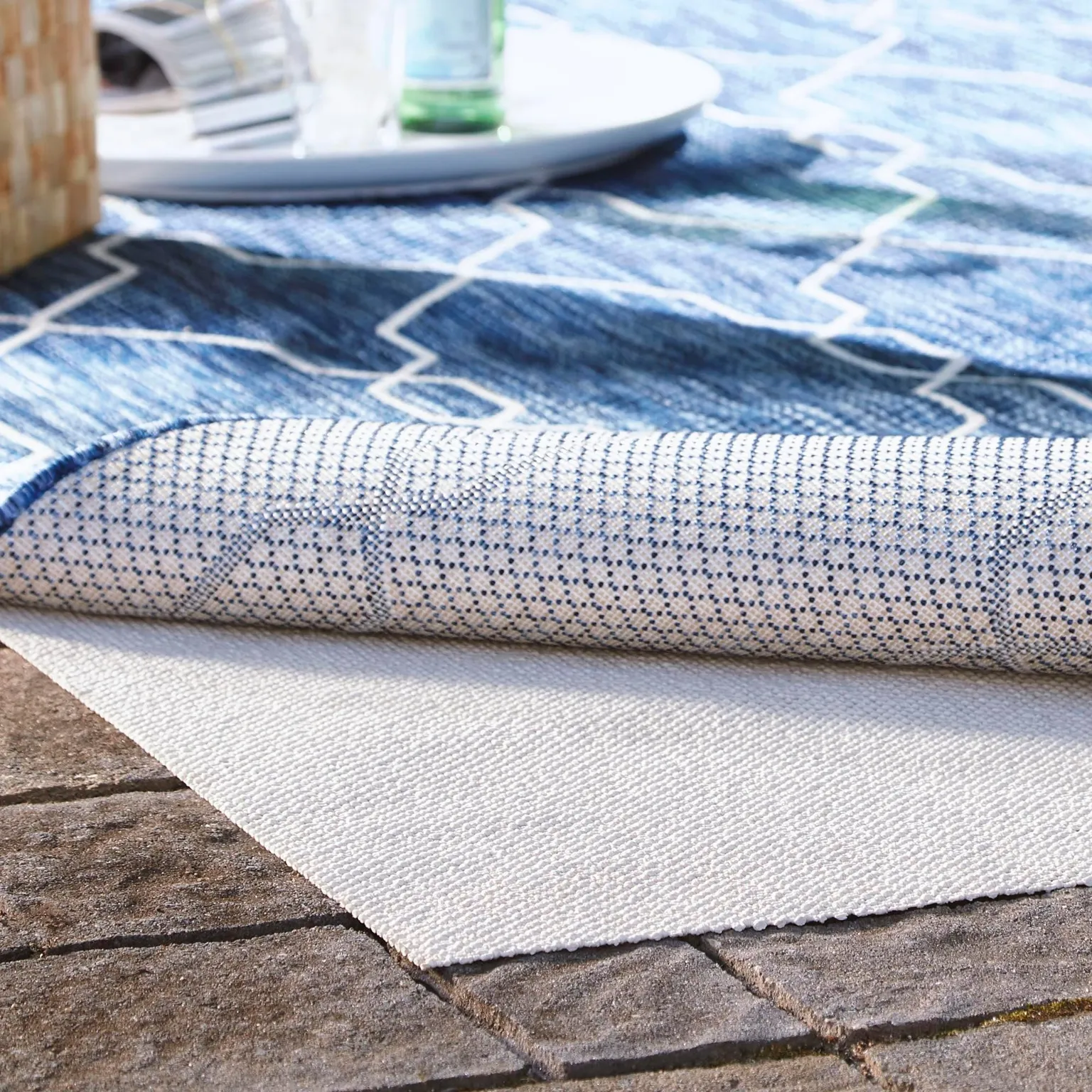 3' x 5' Eco Rectangle Area Rug Pad Floor Protection Pad for Under Rugs & Carpet Non-Slip Durable Rubber Underlayment