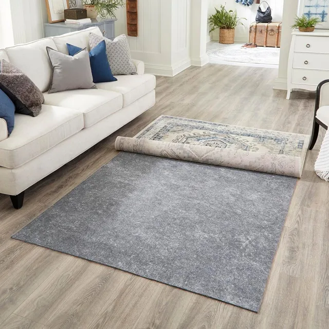 6' 11 x 9' 11 Everyday Performance Rectangle Area Rug Pad Floor Protection Pad for Under Rugs & Carpet Non-Slip Backing Soft Cushioned Mat