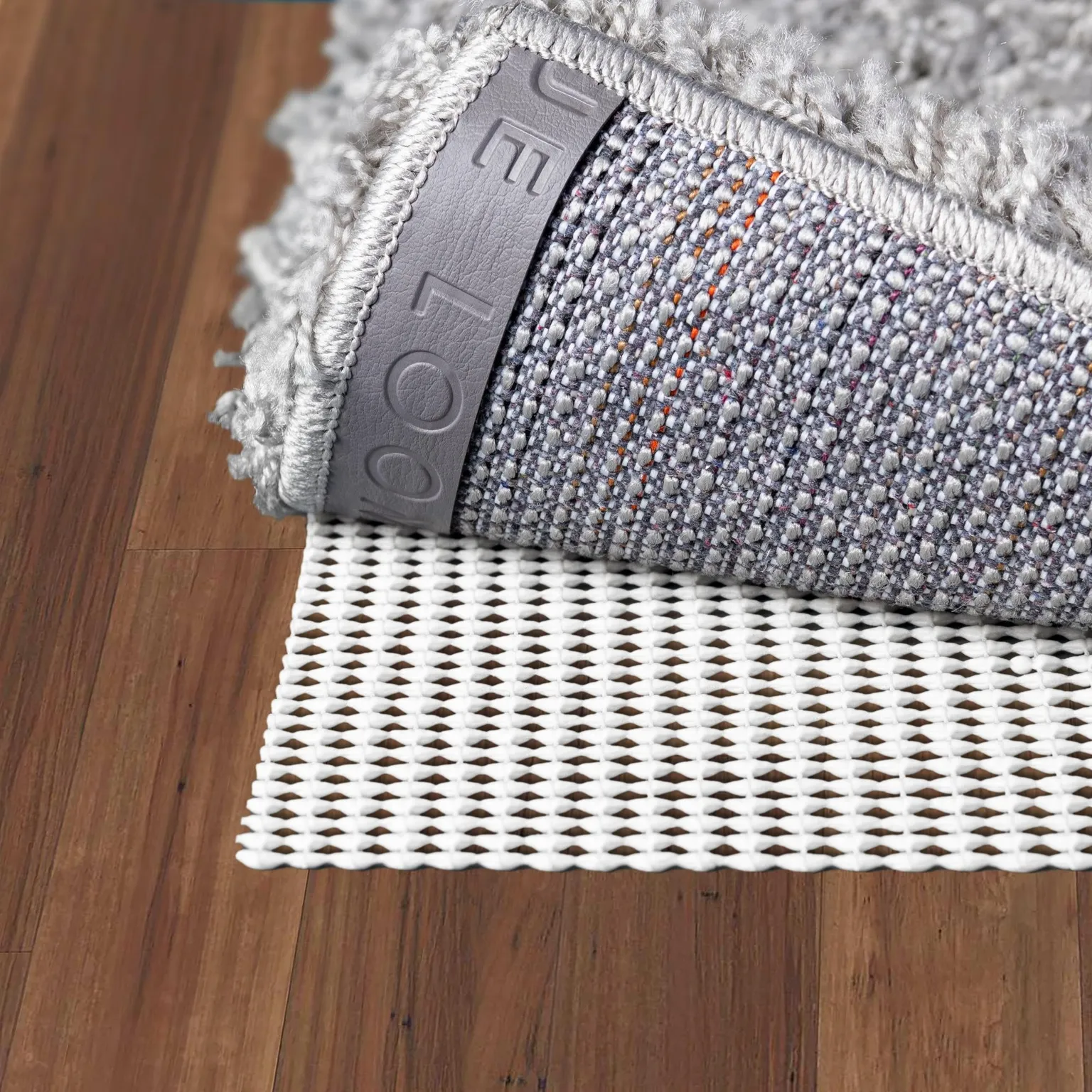 3' x 5' Non-Slip Oval Area Rug Pad Floor Protection Pad for Under Rugs & Carpet - OVAL SHAPE